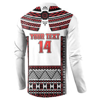 Fiji Rewa Rugby Custom Button Sweatshirt Go Champions Fijian Tapa Pattern LT14 - Polynesian Pride