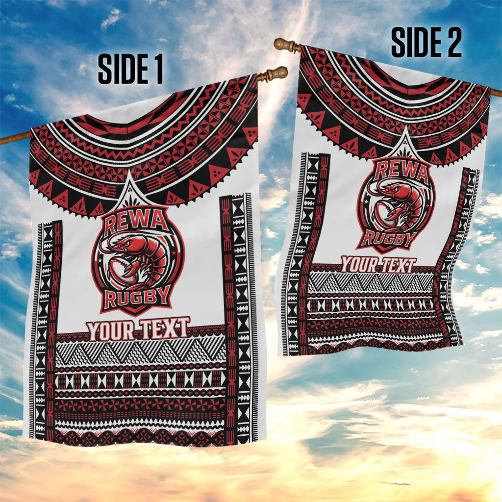 Fiji Rewa Rugby Custom Garden Flag Go Champions Fijian Tapa Pattern LT14 - Polynesian Pride