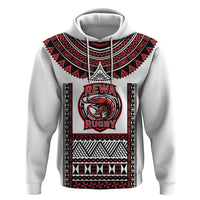Fiji Rewa Rugby Custom Hoodie Go Champions Fijian Tapa Pattern LT14 Pullover Hoodie White - Polynesian Pride