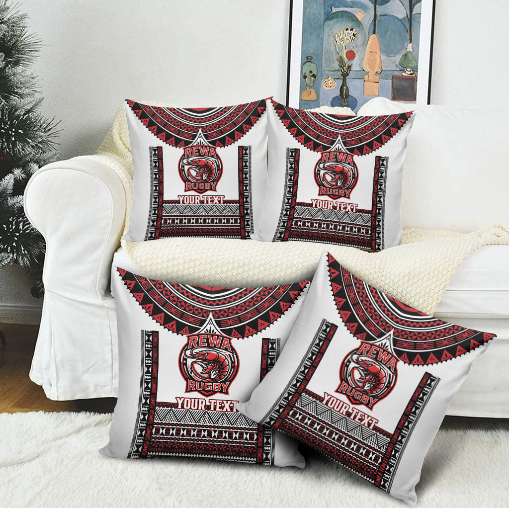 Fiji Rewa Rugby Custom Pillow Cover Go Champions Fijian Tapa Pattern LT14 - Polynesian Pride