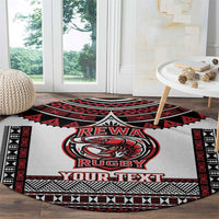 Fiji Rewa Rugby Custom Round Carpet Go Champions Fijian Tapa Pattern LT14 - Polynesian Pride
