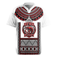 Fiji Rewa Rugby Custom Rugby Jersey Go Champions Fijian Tapa Pattern LT14 White - Polynesian Pride