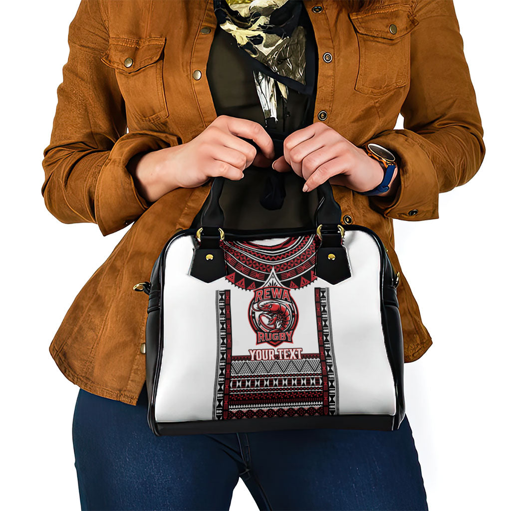Fiji Rewa Rugby Custom Shoulder Handbag Go Champions Fijian Tapa Pattern LT14 - Polynesian Pride