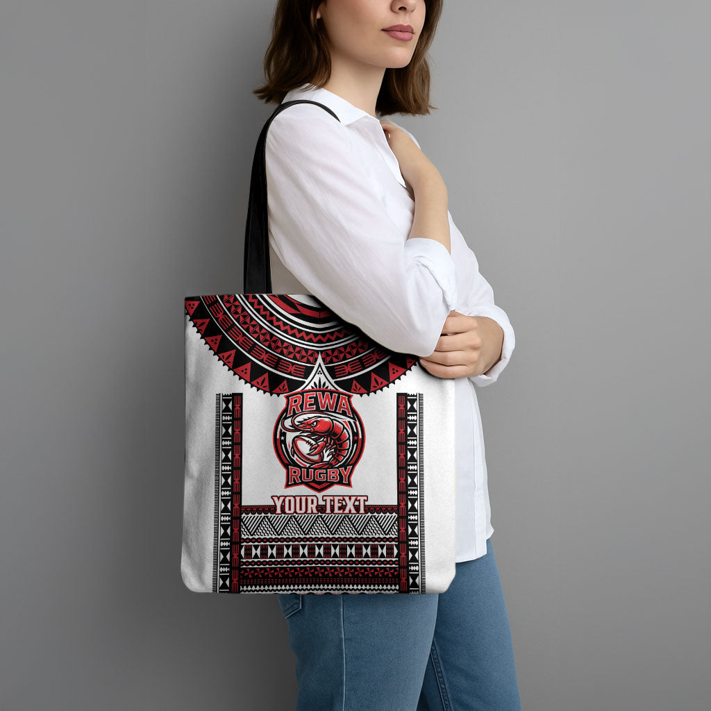 Fiji Rewa Rugby Custom Tote Bag Go Champions Fijian Tapa Pattern LT14 - Polynesian Pride