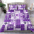 Hawaiian Quilt Bedding Set Tiki Tropical Retro Purple Version LT14 - Polynesian Pride