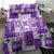 Hawaiian Quilt Bedding Set Tiki Tropical Retro Purple Version LT14 - Polynesian Pride