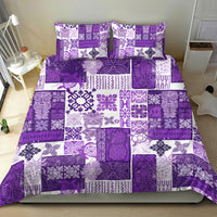 Hawaiian Quilt Bedding Set Tiki Tropical Retro Purple Version LT14 - Polynesian Pride