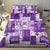 Hawaiian Quilt Bedding Set Tiki Tropical Retro Purple Version LT14 - Polynesian Pride