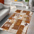 Hawaiian Quilt Area Rug Tiki Tropical Retro Brown Version LT14 - Polynesian Pride