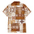 Hawaiian Quilt Hawaiian Shirt Tiki Tropical Retro Brown Version LT14 - Polynesian Pride