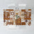 Hawaiian Quilt Tablecloth Tiki Tropical Retro Brown Version LT14 Brown - Polynesian Pride