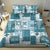 Hawaiian Quilt Bedding Set Tiki Tropical Retro Dark Cyan Version LT14 - Polynesian Pride