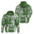 Hawaiian Quilt Hoodie Tiki Tropical Retro Green Version LT14 - Polynesian Pride