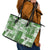 Hawaiian Quilt Leather Tote Bag Tiki Tropical Retro Green Version LT14 - Polynesian Pride