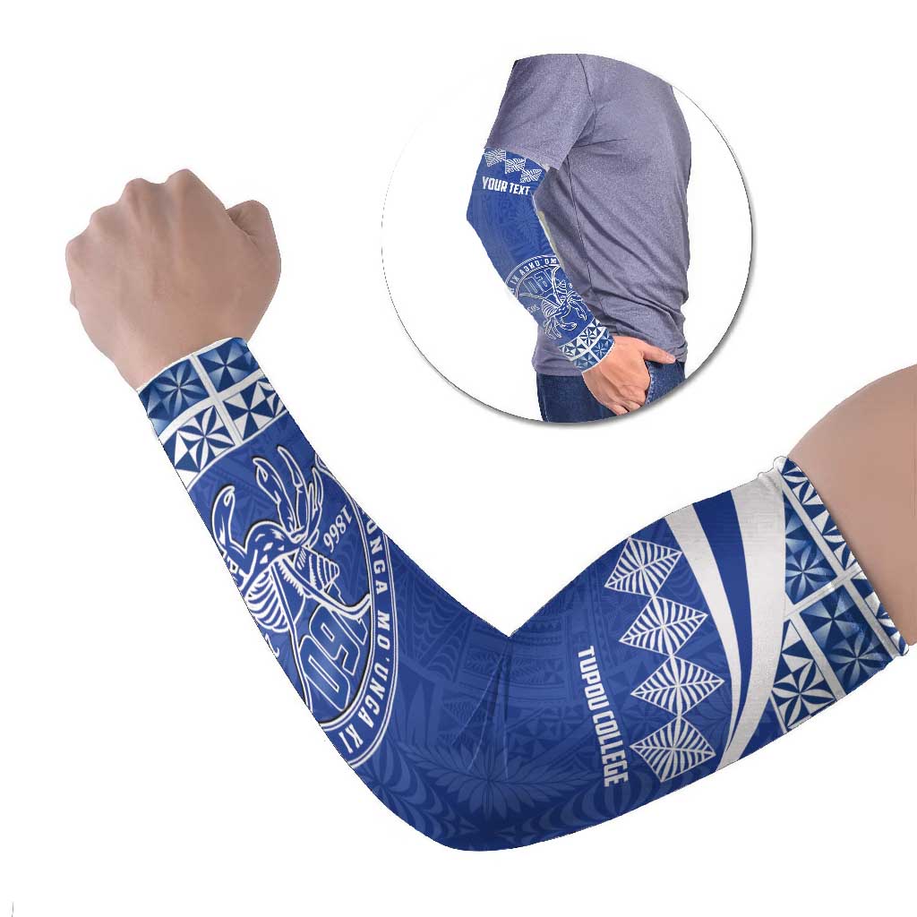 Personalised Tonga Tupou College Toloa Arm Sleeves 160 Years Anniversary Tongan Ngatu Pattern