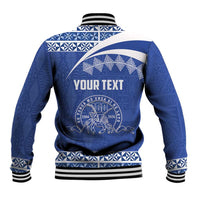 Personalised Tonga Tupou College Toloa Baseball Jacket 160 Years Anniversary Tongan Ngatu Pattern LT14 - Polynesian Pride