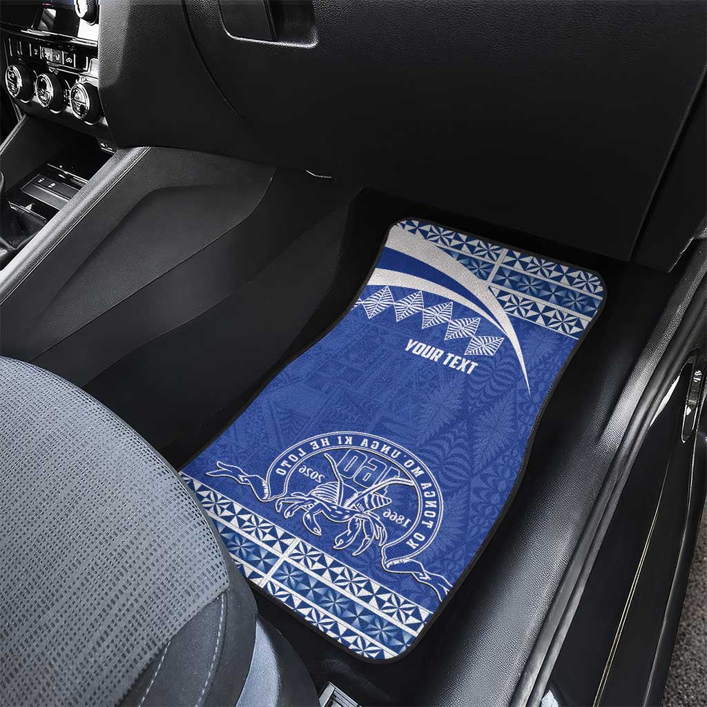Personalised Tonga Tupou College Toloa Car Mats 160 Years Anniversary Tongan Ngatu Pattern