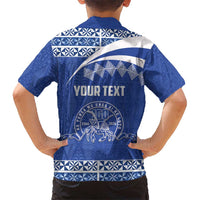 Personalised Tonga Tupou College Toloa Family Matching Summer Maxi Dress and Hawaiian Shirt 160 Years Anniversary Tongan Ngatu Pattern LT14 - Polynesian Pride