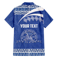 Personalised Tonga Tupou College Toloa Family Matching Summer Maxi Dress and Hawaiian Shirt 160 Years Anniversary Tongan Ngatu Pattern LT14 - Polynesian Pride