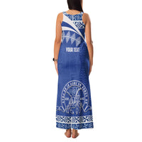 Personalised Tonga Tupou College Toloa Family Matching Tank Maxi Dress and Hawaiian Shirt 160 Years Anniversary Tongan Ngatu Pattern LT14 - Polynesian Pride