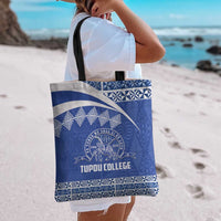 Tonga Tupou College Toloa Tote Bag 160 Years Anniversary Tongan Ngatu Pattern