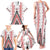 Aotearoa Taniko Family Matching Tank Maxi Dress and Hawaiian Shirt Niho Taniwha Purapura Whetu Mix Poutama