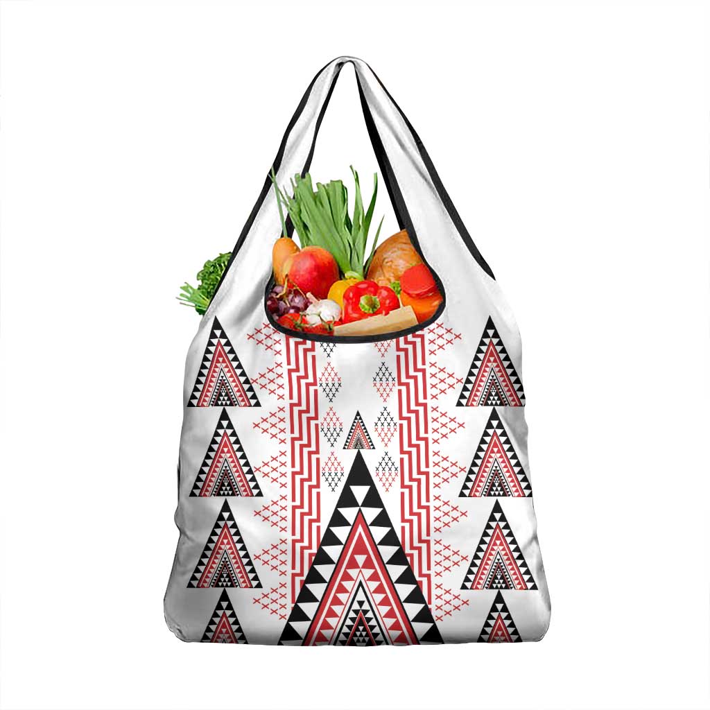 Aotearoa Taniko Grocery Bag Niho Taniwha Purapura Whetu Mix Poutama