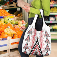 Aotearoa Taniko Grocery Bag Niho Taniwha Purapura Whetu Mix Poutama