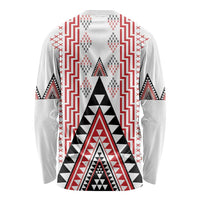 Aotearoa Taniko Long Sleeve Shirt Niho Taniwha Purapura Whetu Mix Poutama