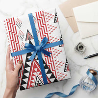 Aotearoa Taniko Wrapping Paper Niho Taniwha Purapura Whetu Mix Poutama - Polynesian Pride