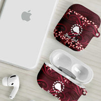 Personalised Cook Islands Mangaia AirPods Case Tiare Maori Polynesian Waves Tattoo