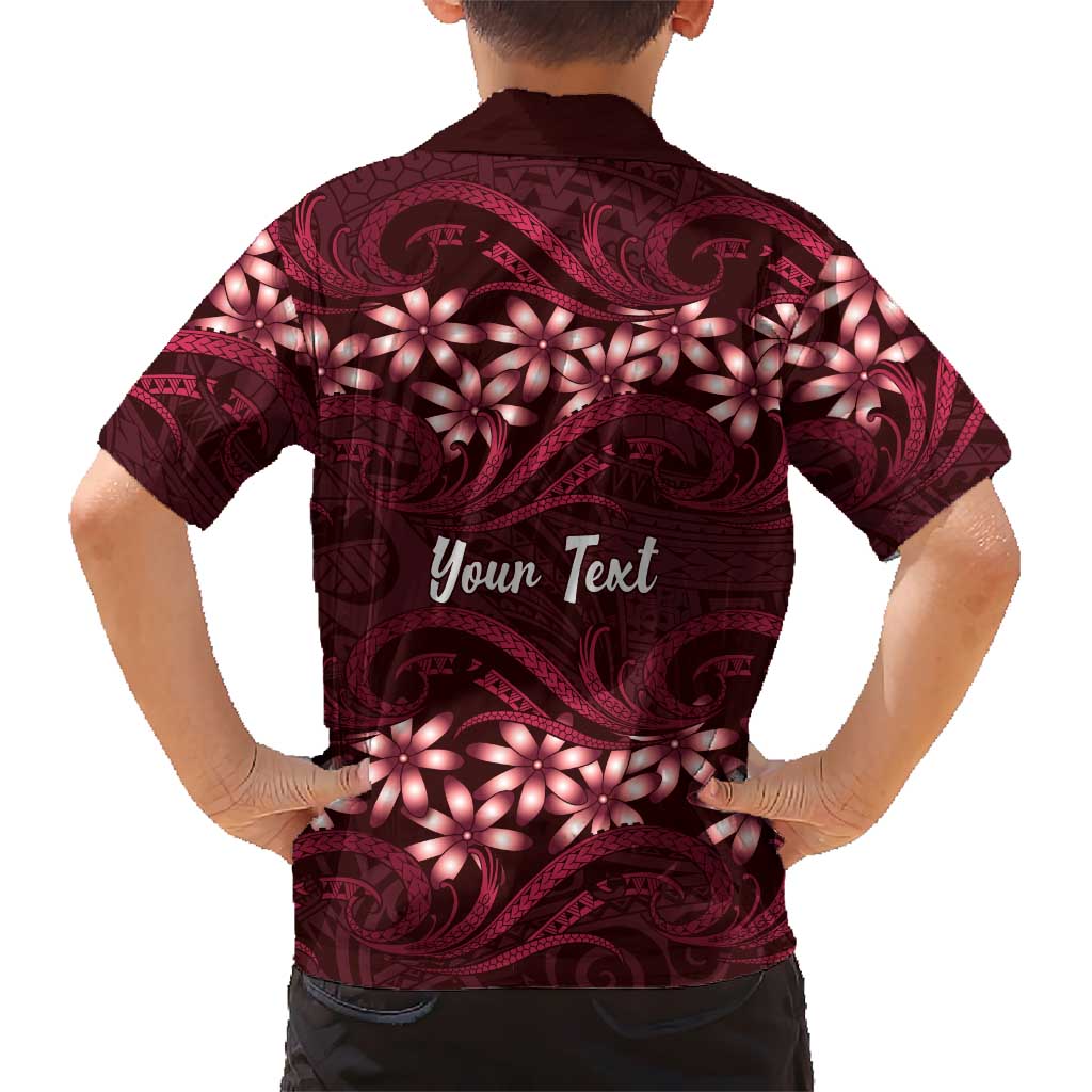 Personalised Cook Islands Mangaia Family Matching Off Shoulder Maxi Dress and Hawaiian Shirt Tiare Maori Polynesian Waves Tattoo LT14 - Polynesian Pride