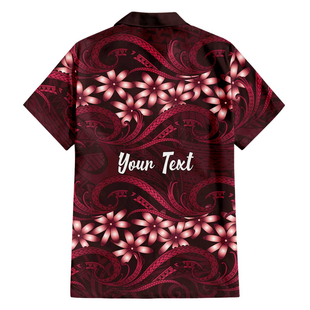Personalised Cook Islands Mangaia Family Matching Puletasi and Hawaiian Shirt Tiare Maori Polynesian Waves Tattoo LT14 - Polynesian Pride
