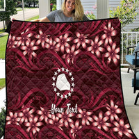 Personalised Cook Islands Mangaia Quilt Tiare Maori Polynesian Waves Tattoo