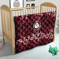 Personalised Cook Islands Mangaia Quilt Tiare Maori Polynesian Waves Tattoo
