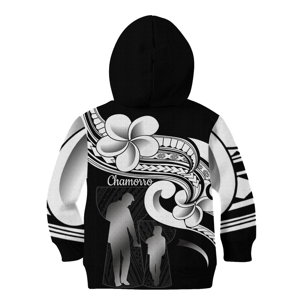 Guam Father's Day Kid Hoodie Chamorro Latte Stone Polynesian Pattern