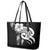 Guam Father's Day Leather Tote Bag Chamorro Latte Stone Polynesian Pattern