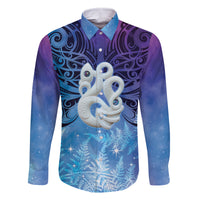 New Zealand Matariki Family Matching Off Shoulder Maxi Dress and Hawaiian Shirt Aotearoa Maori New Year Manaia Galaxy Vibes