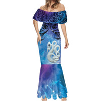 New Zealand Matariki Mermaid Dress Aotearoa Maori New Year Manaia Galaxy Vibes LT14 - Polynesian Pride