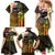Personalised Vanuatu Independence Day Family Matching Mermaid Dress and Hawaiian Shirt Carving Drum Sand Drawing Turtle