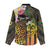 Personalised Vanuatu Independence Day Women Casual Shirt Carving Drum Sand Drawing Turtle