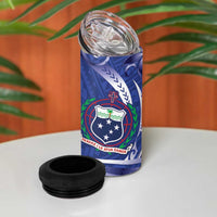 Samoa Independence Day 4 in 1 Can Cooler Tumbler 1962 Proud Samoan Warrior