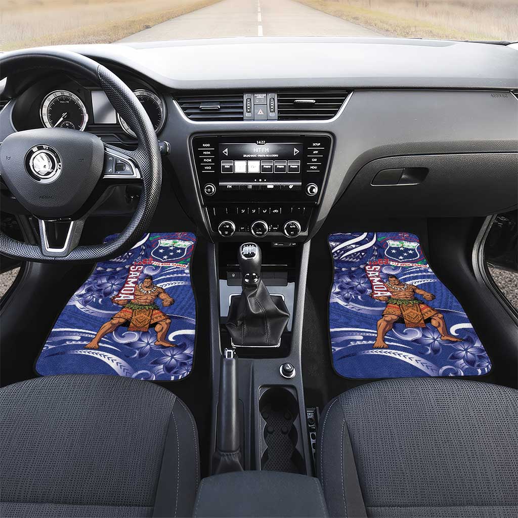 Samoa Independence Day Car Mats 1962 Proud Samoan Warrior