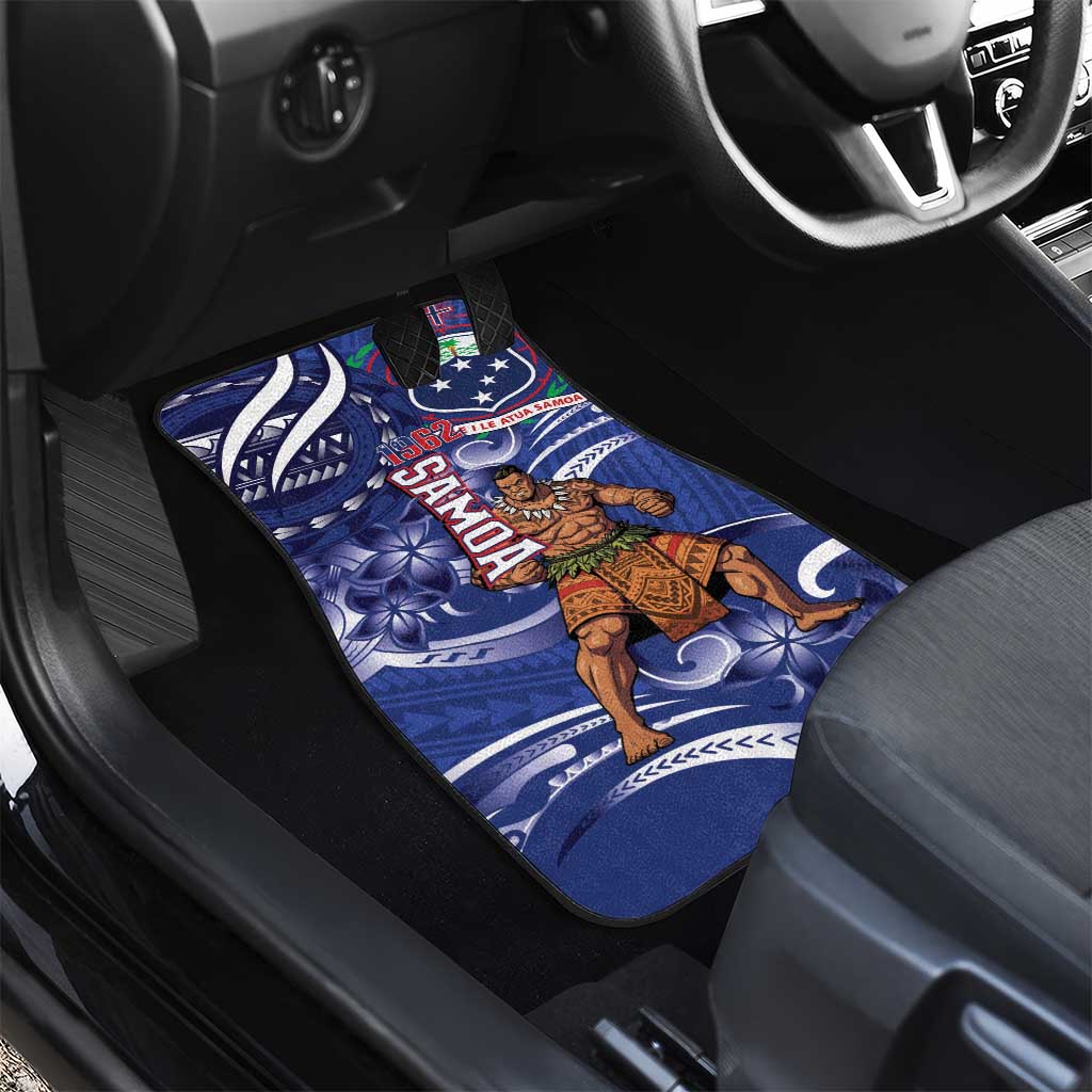 Samoa Independence Day Car Mats 1962 Proud Samoan Warrior