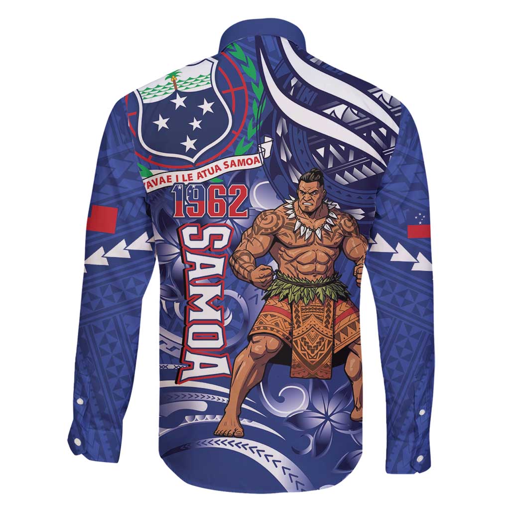 Samoa Independence Day Family Matching Off Shoulder Maxi Dress and Hawaiian Shirt 1962 Proud Samoan Warrior