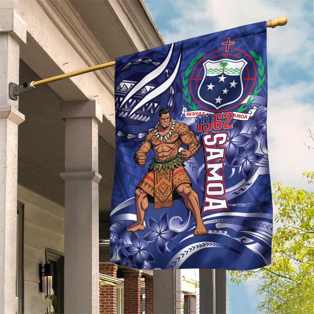 Samoa Independence Day Garden Flag 1962 Proud Samoan Warrior
