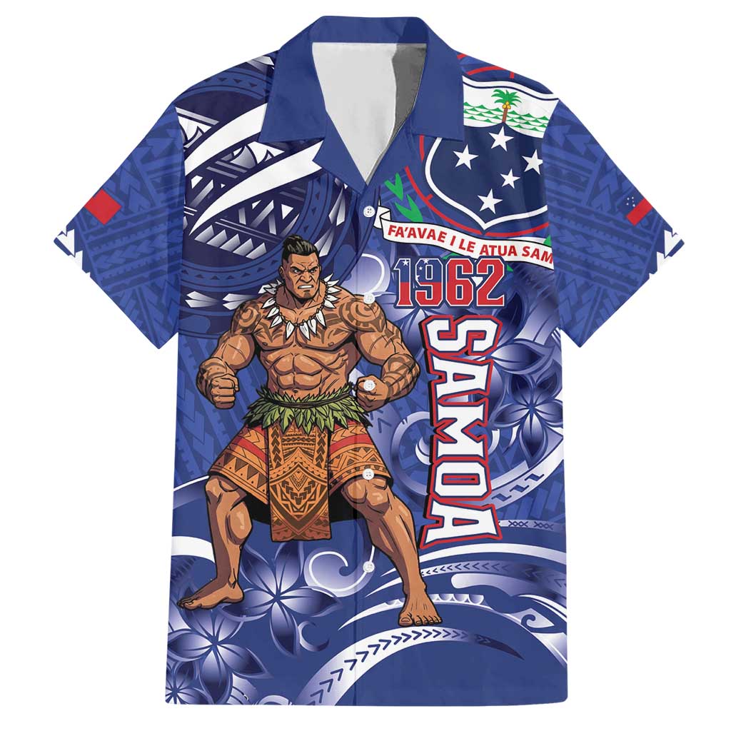 Samoa Independence Day Hawaiian Shirt 1962 Proud Samoan Warrior