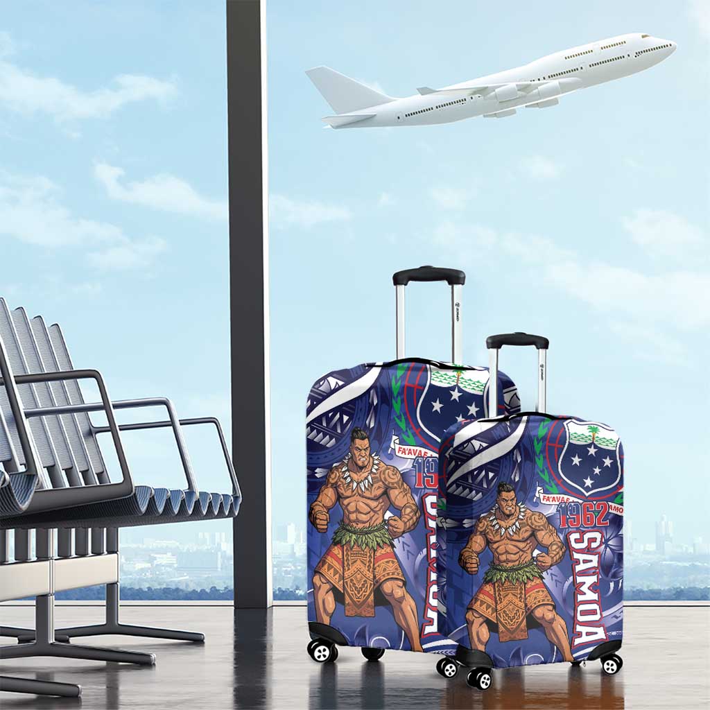 Samoa Independence Day Luggage Cover 1962 Proud Samoan Warrior