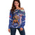 Samoa Independence Day Off Shoulder Sweater 1962 Proud Samoan Warrior