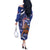 Samoa Independence Day Off The Shoulder Long Sleeve Dress 1962 Proud Samoan Warrior